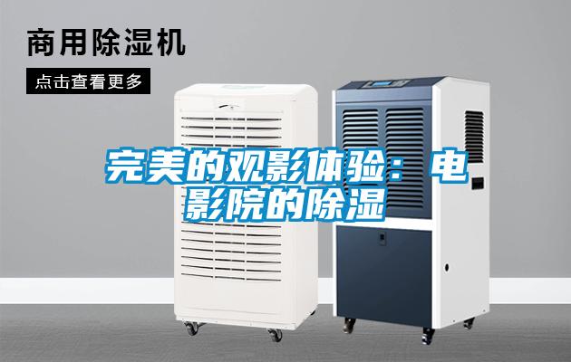 完美的觀影體驗:電影院的除濕