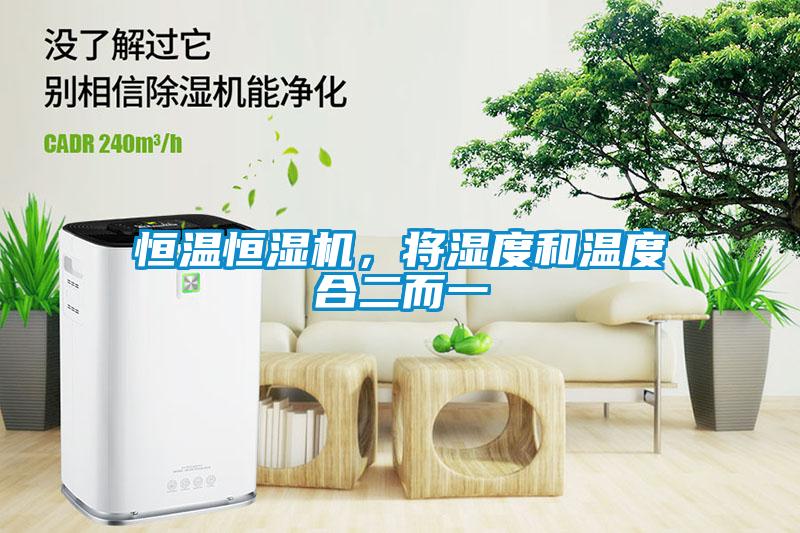 恒溫恒濕機，將濕度和溫度合二而一