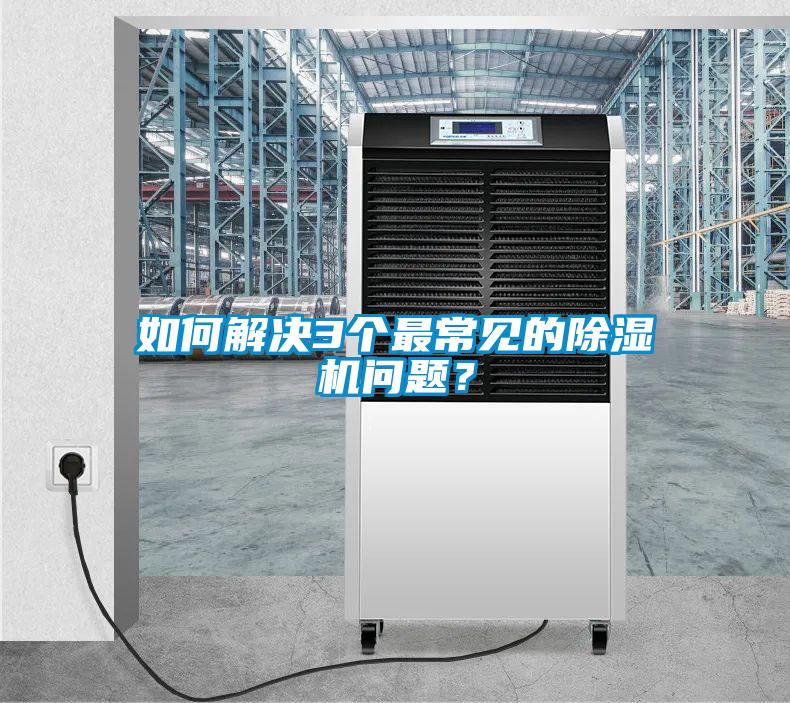 如何解決3個最常見的除濕機問題？
