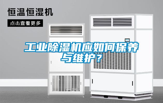 工業除濕機應如何保養與維護？