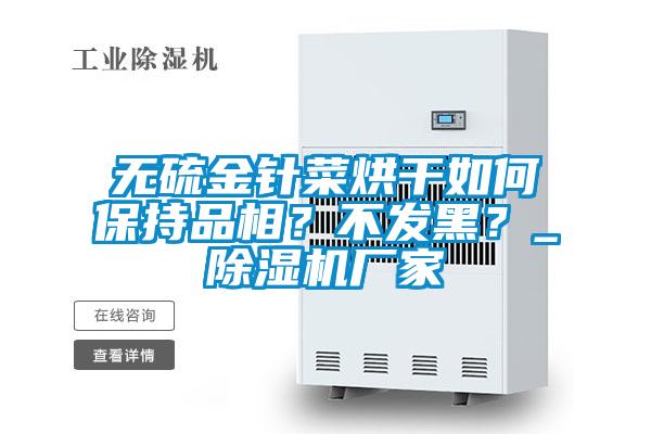 無(wú)硫金針菜烘干如何保持品相？不發(fā)黑？_除濕機(jī)廠家