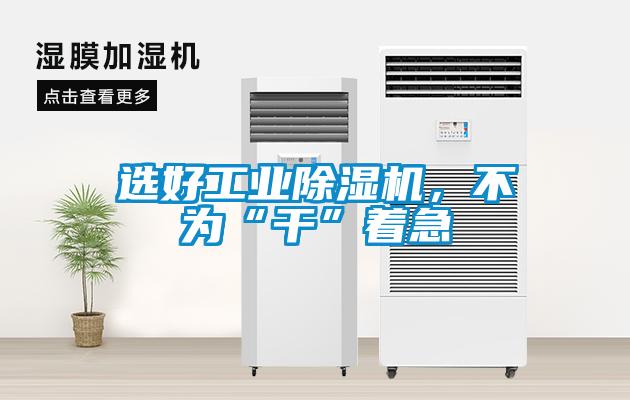 選好工業除濕機,不為“干”著急