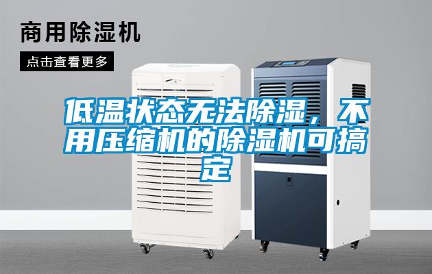 低溫狀態無法除濕,不用壓縮機的除濕機可搞定