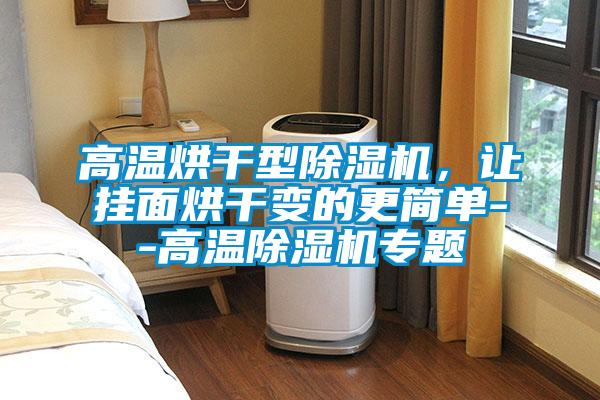 高溫烘干型除濕機(jī),讓掛面烘干變的更簡(jiǎn)單--高溫除濕機(jī)專題