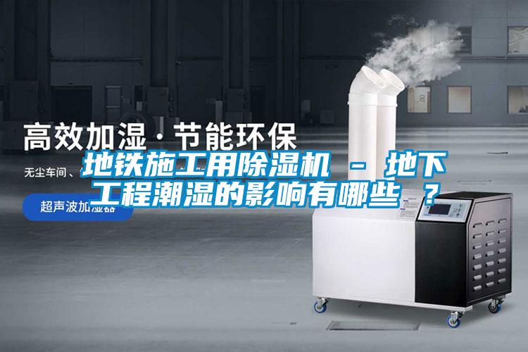 地鐵施工用除濕機 - 地下工程潮濕的影響有哪些 ?