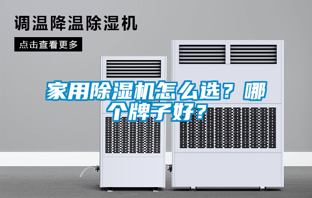 家用除濕機怎么選？哪個牌子好？