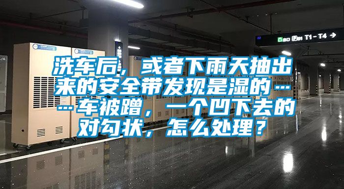 洗車后，或者下雨天抽出來的安全帶發(fā)現(xiàn)是濕的……車被蹭，一個凹下去的對勾狀，怎么處理？