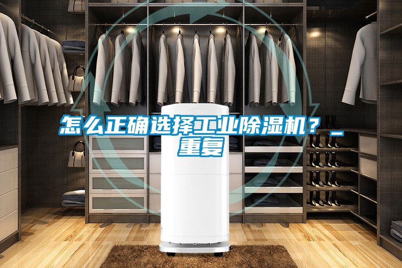 怎么正確選擇工業除濕機？_重復