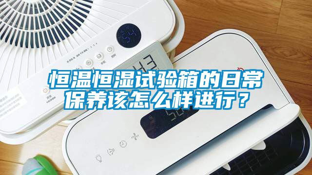 恒溫恒濕試驗箱的日常保養該怎么樣進行?