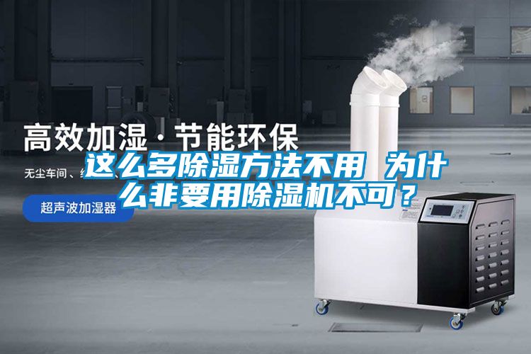 這么多除濕方法不用 為什么非要用除濕機不可？