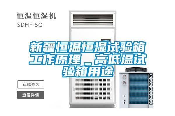新疆恒溫恒濕試驗箱工作原理_高低溫試驗箱用途