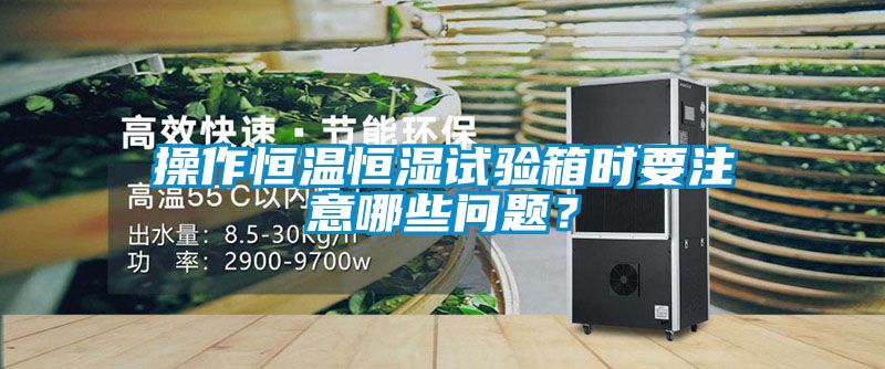 操作恒溫恒濕試驗箱時要注意哪些問題?